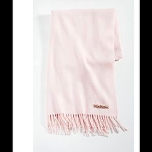 Acne studios Canada wool scarf light pink